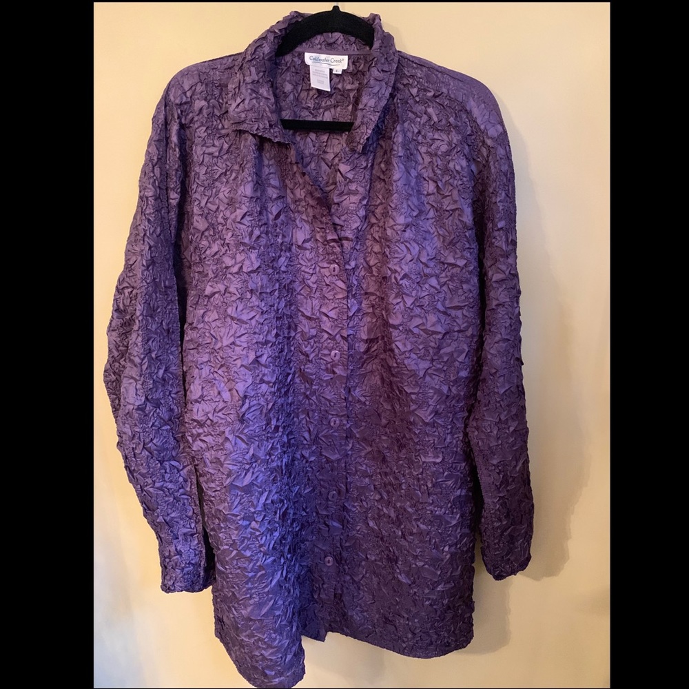 Purple Blouse by Coldwater Creek. L